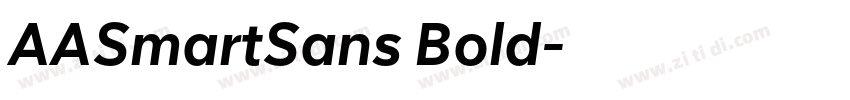 AASmartSans Bold字体转换 AASmartSans Bold字体转换